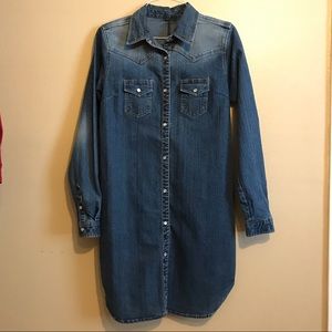 Women's Blue Denim Jean Dress/Jacket